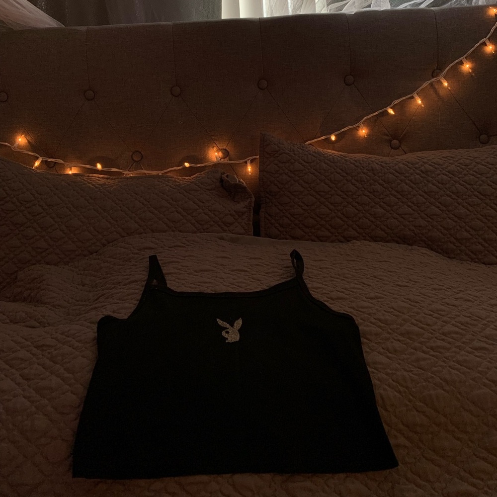 Playboy holographic crop top